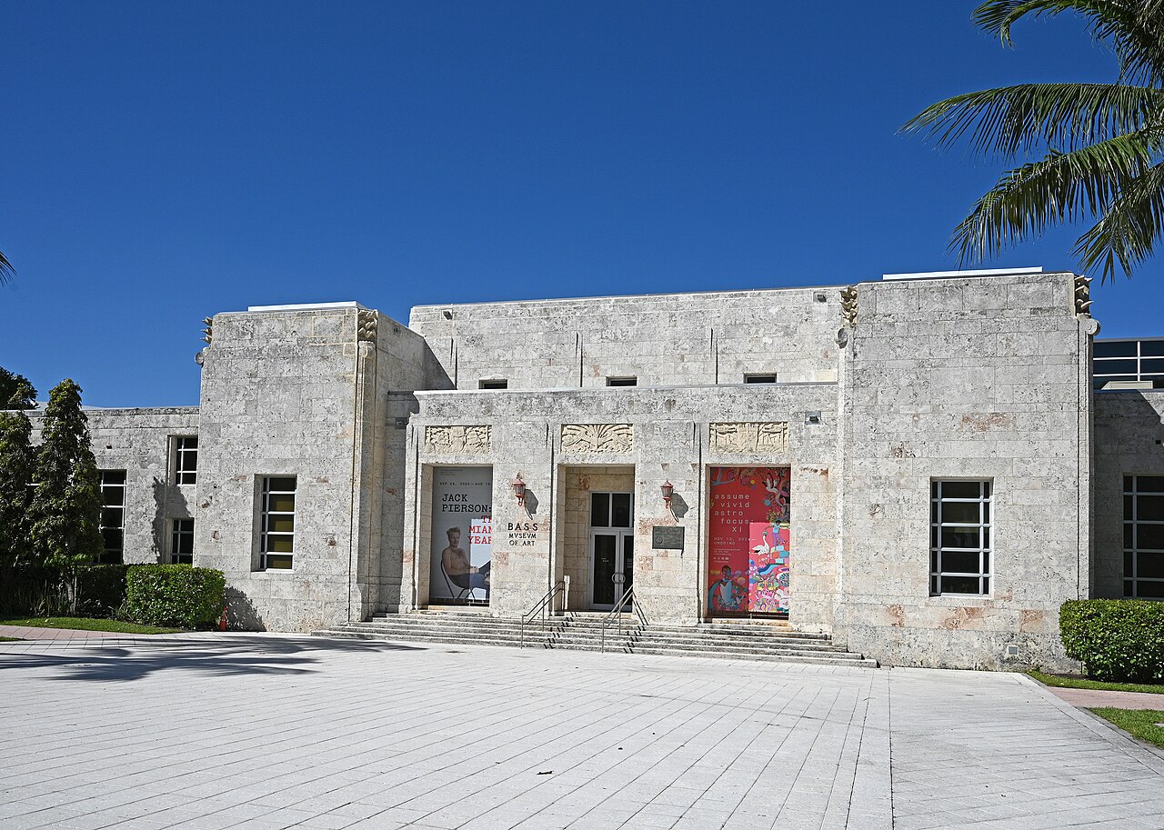 The Bass Museum of Art building in Miami Beach